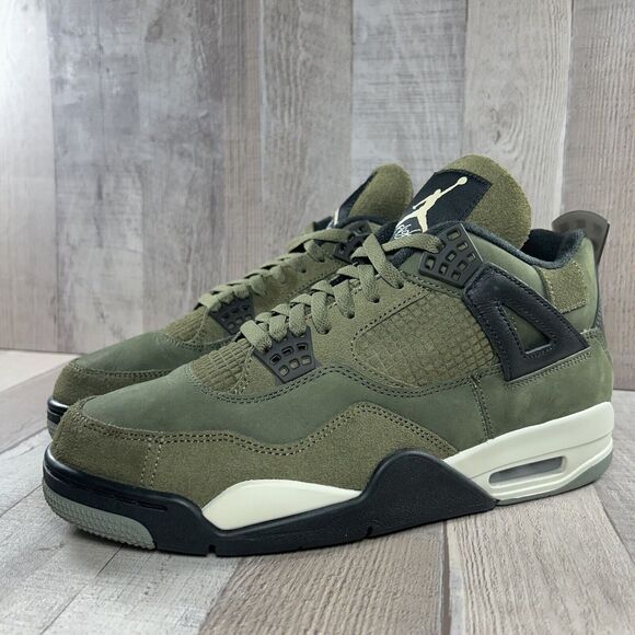 Air Jordan 4 Retro SE Craft Medium Olive Men's 10.5 Sneaker Shoes FB9927-200